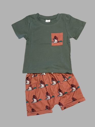 Duck 2pc Boys Short Set