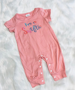 Adorable Pink 1pc Swifty Romper