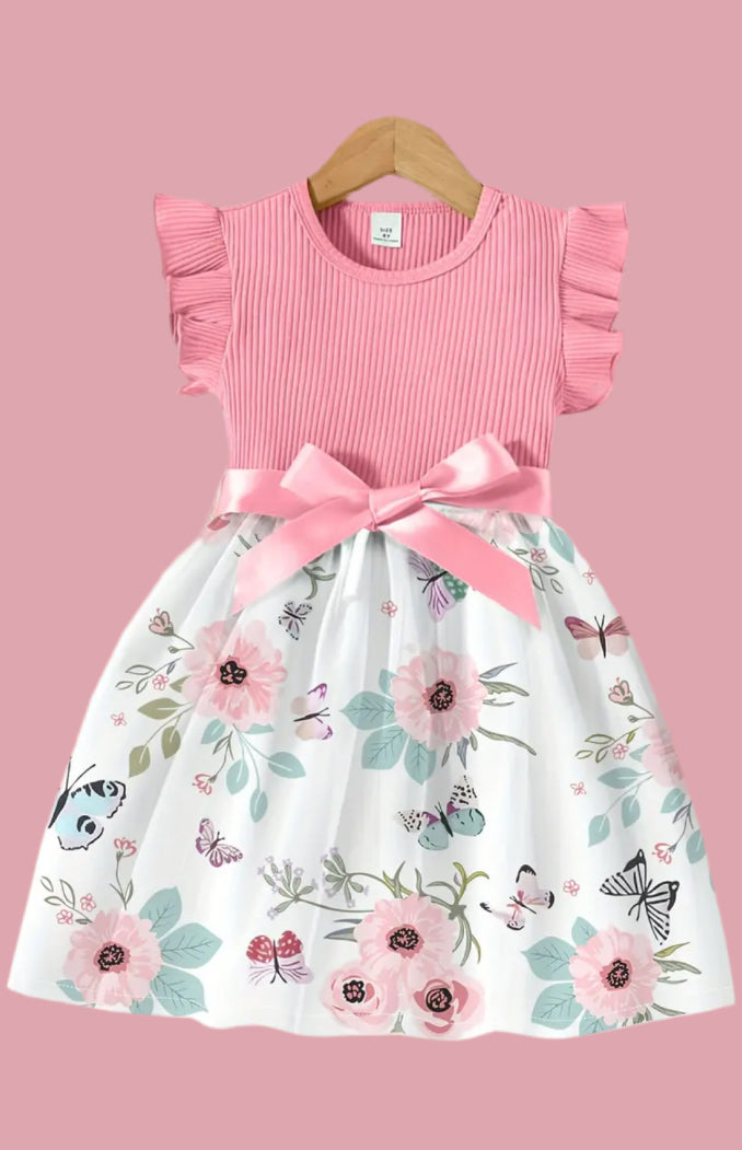 Girls Punk Flower Dress
