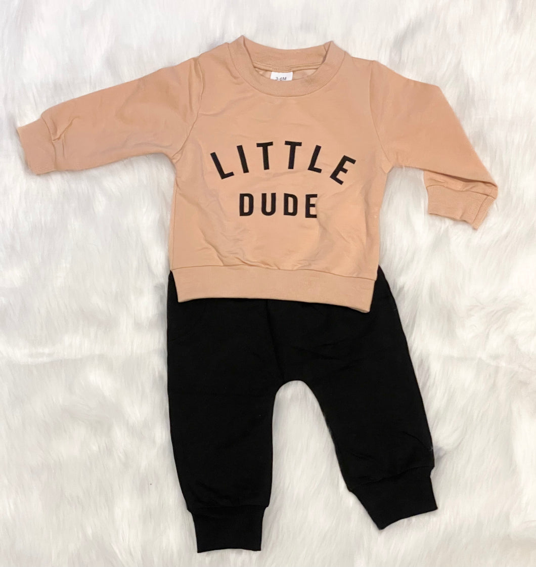 Little Dude 2pc Sweatsuit