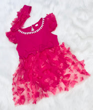 Load image into Gallery viewer, Romper Dress With Butterfly Netting &amp; Matching Headband Bow