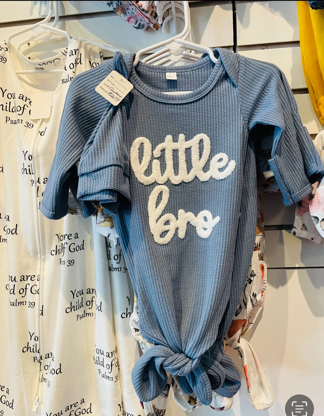 Little Bro Tie knot gown w/hat