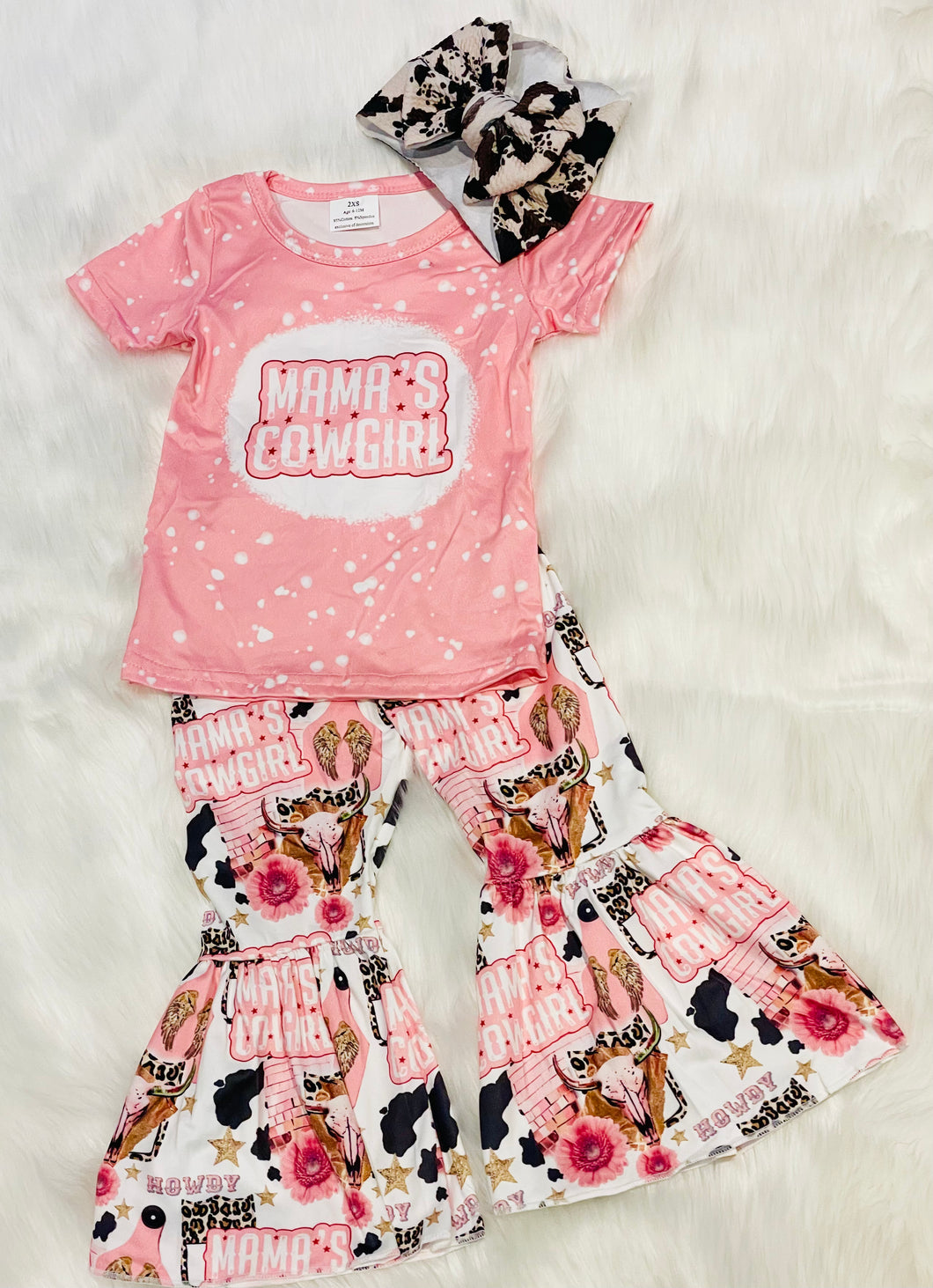 Mama’s Cowgirl 2pc Bell pant set