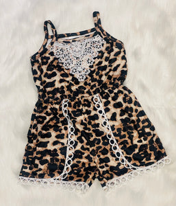 Leopard & Lace Romper