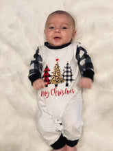 Load image into Gallery viewer, Plaid Christmas Tree Romper Unisex