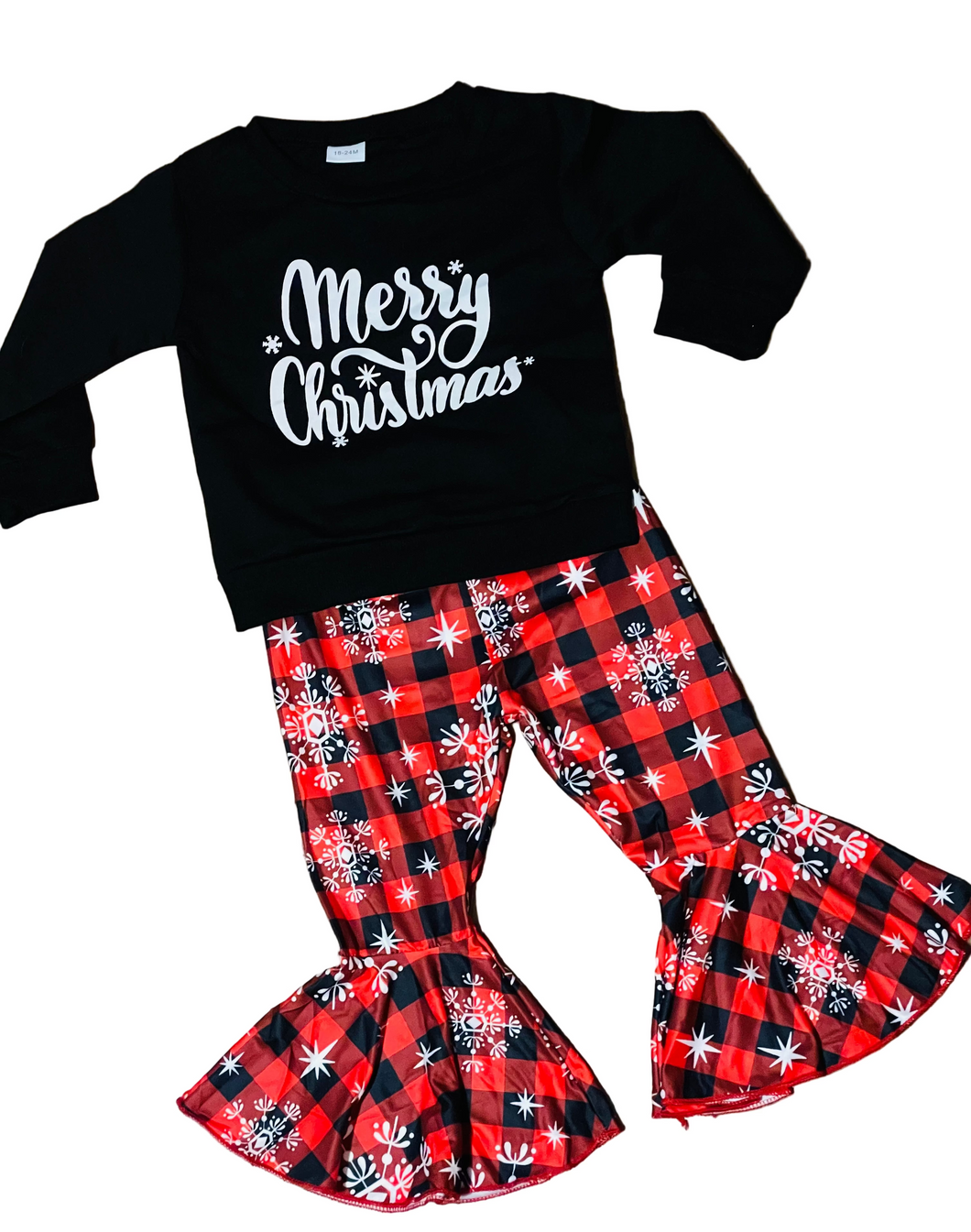 Merry Christmas 2pc Bell Bottom set
