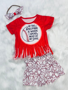 At The Ball Park Girls 3pc Set