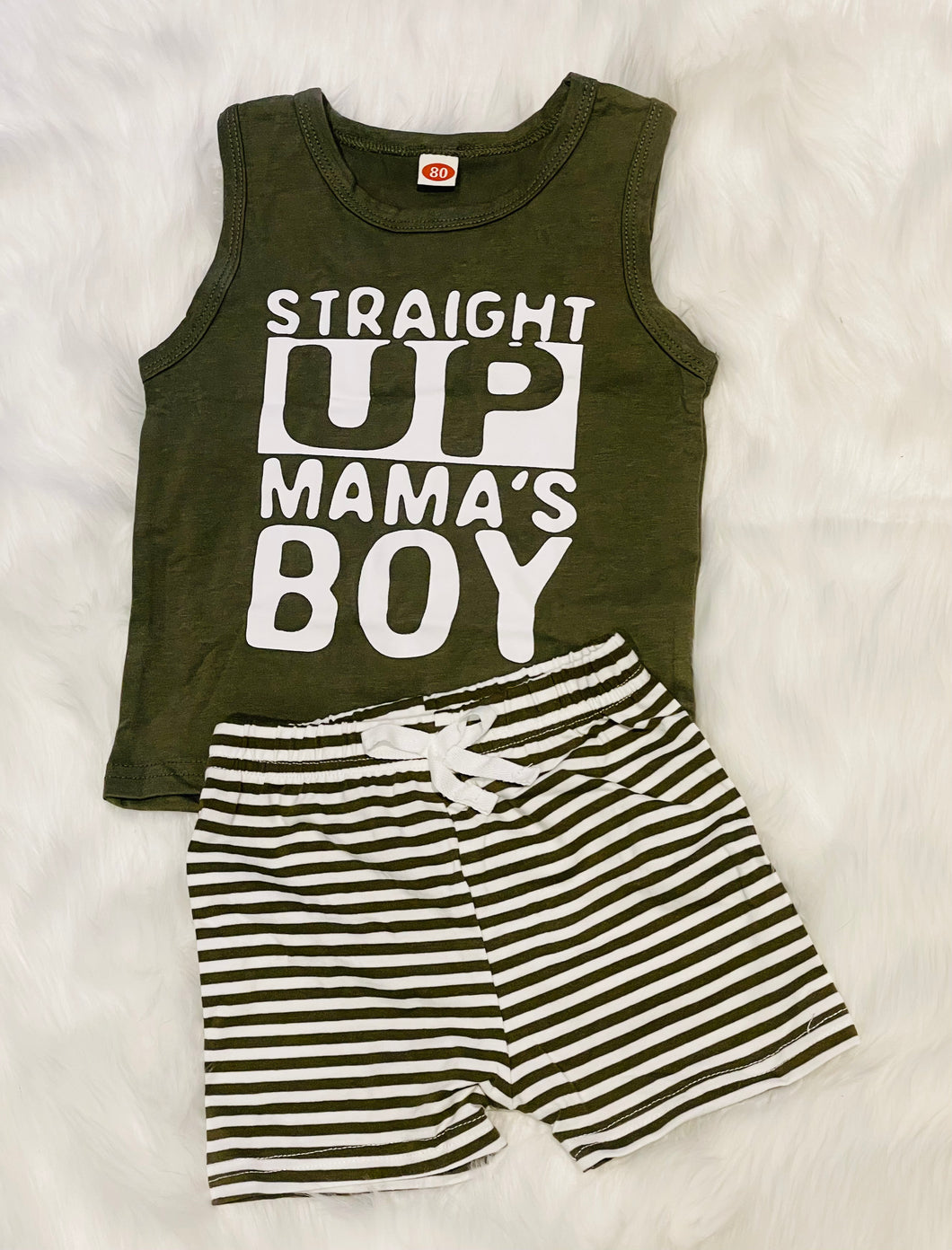 Straight Up Mama’s Boy 2pc Short Set