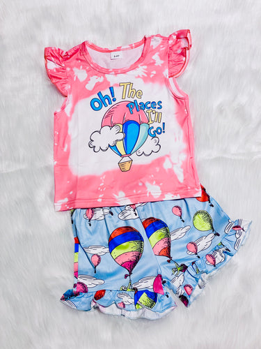 Oh The Places I’ll Go 2pc Short Set