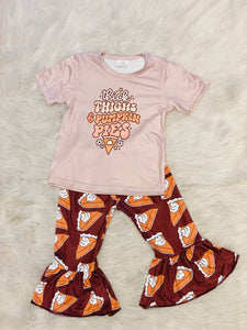 Thick Thighs & Pumpkin Pies 2pc Bell Bottom Set