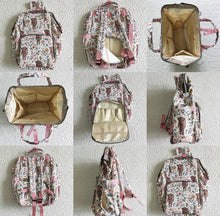 Load image into Gallery viewer, Highland Floral Cow/Western Heifer Diaper/Travel Backpack Style Bag