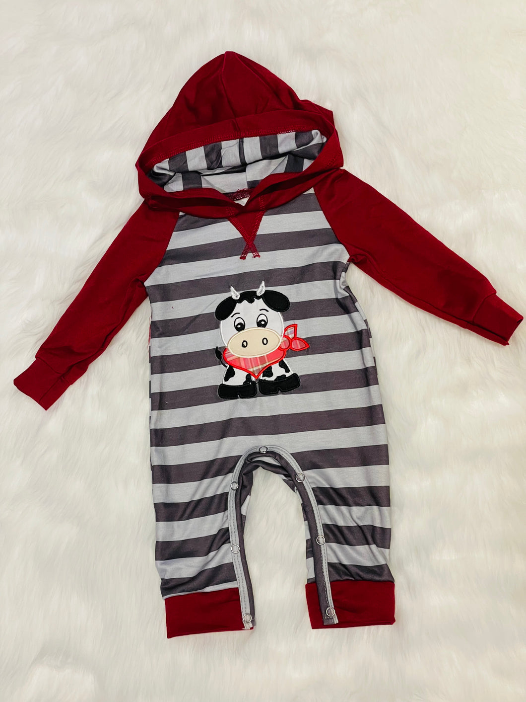 🎈SALE🎈Striped Cow Romper