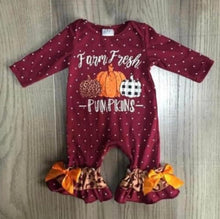 Load image into Gallery viewer, Adorable Fall Ruffled Romper