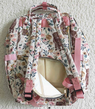 Load image into Gallery viewer, Highland Floral Cow/Western Heifer Diaper/Travel Backpack Style Bag