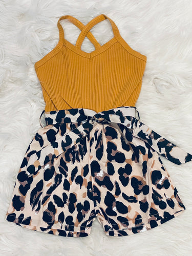 🎈CLEARANCE 🎈Leopard one piece romper