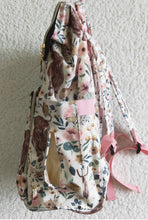 Load image into Gallery viewer, Highland Floral Cow/Western Heifer Diaper/Travel Backpack Style Bag