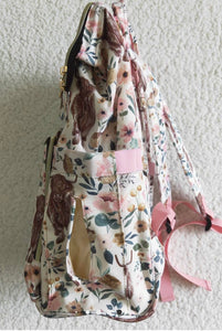 Highland Floral Cow/Western Heifer Diaper/Travel Backpack Style Bag