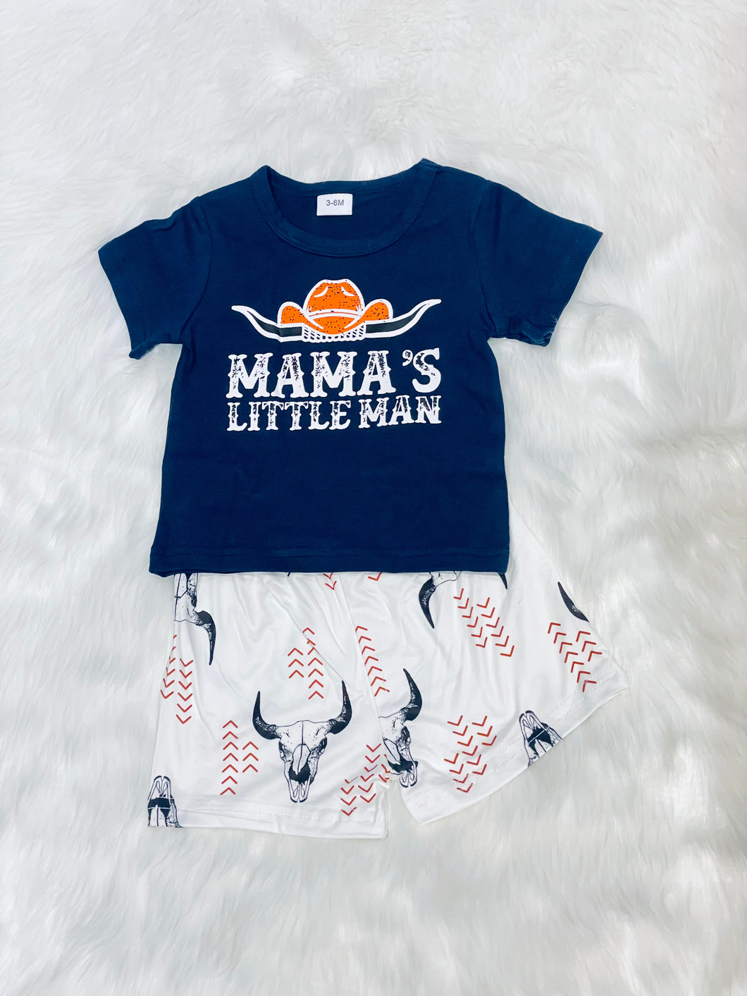 🎈SALE🎈Mama’s Little man 2pc Short Set