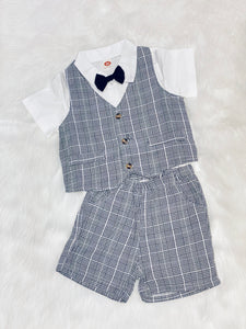 🎈SALE🎈4pc Boys Dress Suit Short Set