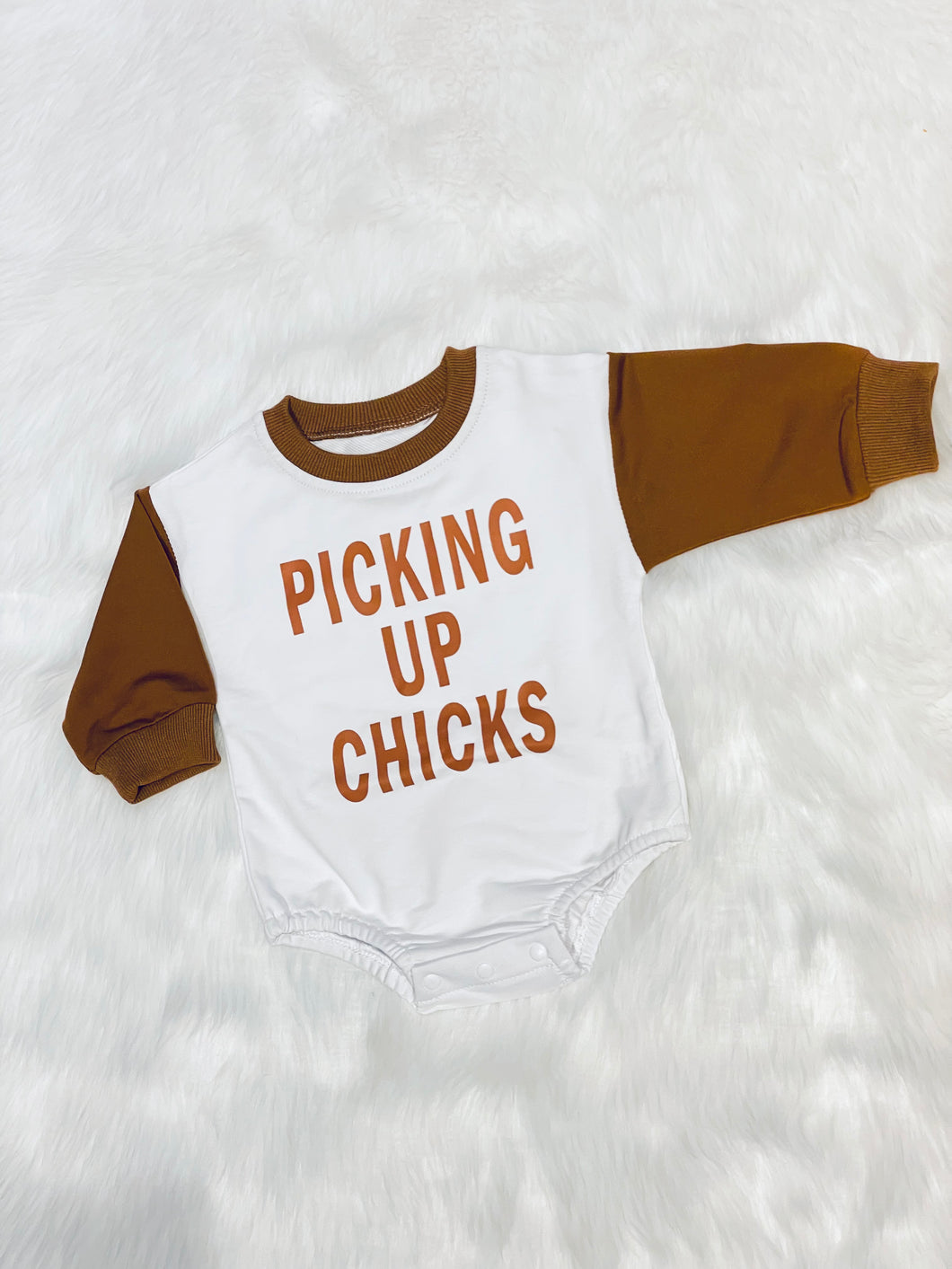 Boys 1pc Picking Up Chicks Easter Romper