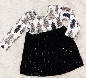 Christmas Dress With Sequin Skirt