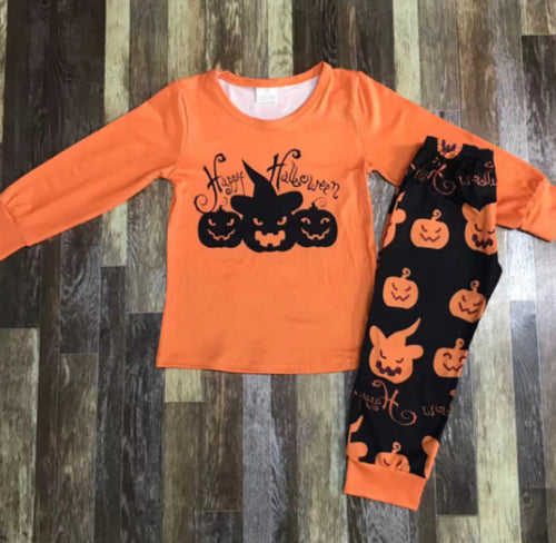 Boy/Girl Happy Halloween 2pc set